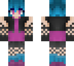 punk girl w/ blue hair