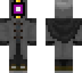 purple eye trench coat