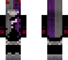 purple red devil goth