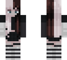 split dye goth girl