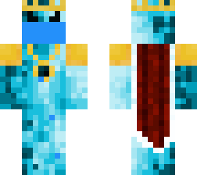 the frozen magma king with a mask