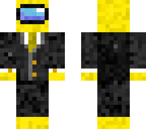 yellow amogus in suit