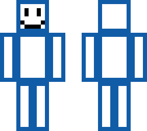 a blue little happy guy