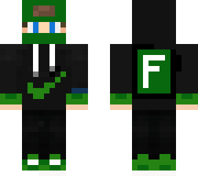 a green fortnite logo skin for my brother
