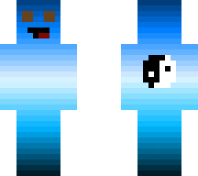 aqua gradient with ying yang