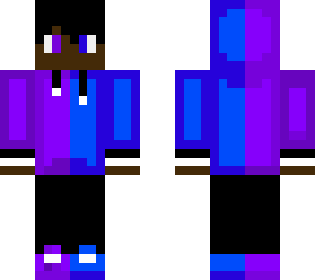 blue and purple sk\in