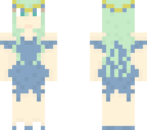 blue dress