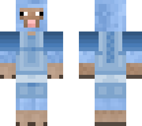 blue sheep w/ blue overalls