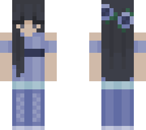 blueberry colored girl