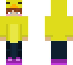 boy in a duck hoodie