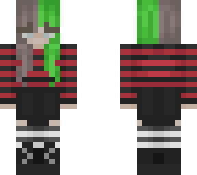 cute red and green e-girl!!