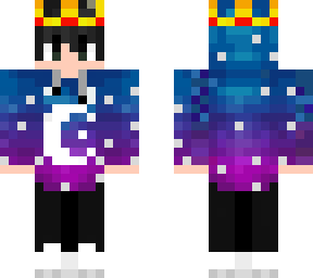 dark night boy with crown