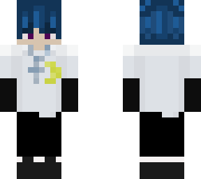 eboy with blue hair