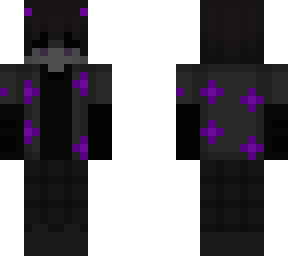 emo boy purple flower