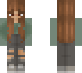 green hoodie girl