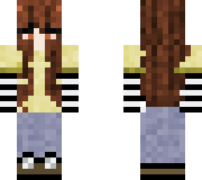 lemon girl with black and white striped undershirt