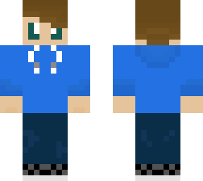 minecraft boy w/ hoodie, vans and jeans