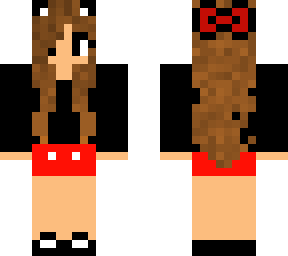 mini mouse minecraft skin (girl)