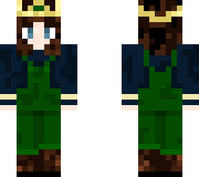 monarch in navy and green overalls version 2