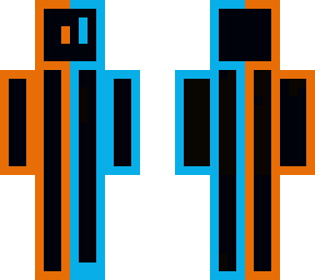 orange and blue