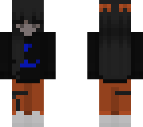 orange and blue skin