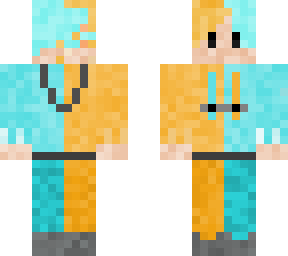 orange and cyan