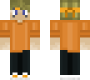 orange shirt person