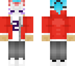 orangeblade red jacket w/ long hair 1.0