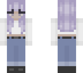 pastel purple hair girl