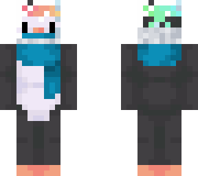 penguin blue scarf