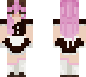 pink hair maid edit of mads1094 little bear fairy girl