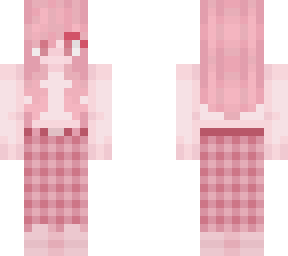 pink monochrome person