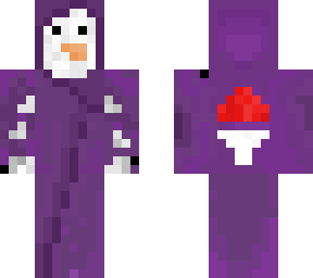 purple cloaked penguin