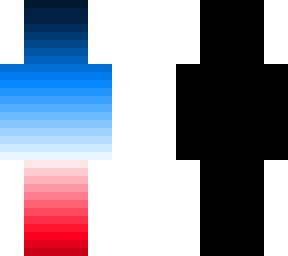 red and blue faded