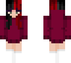 red/black haired girl