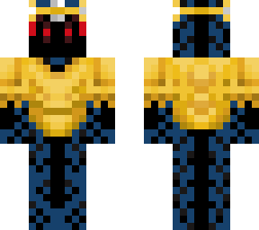red eyes blue skin