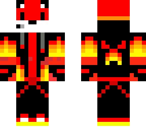 red fox in fire hoodie