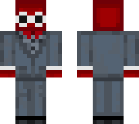 red steve in grey tux
