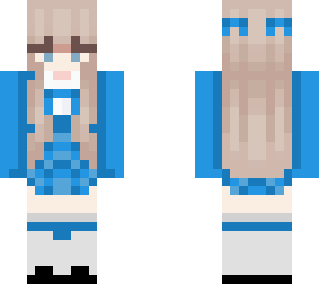 sky blue/blue school girl - requests open :)