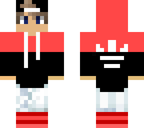 some guy ina red adidas hoodie