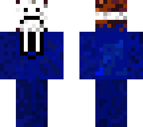 weird blue suitboy