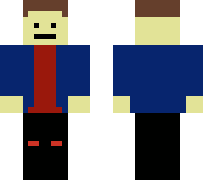 a guy with a blue jacket