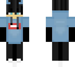 another blue hoodie