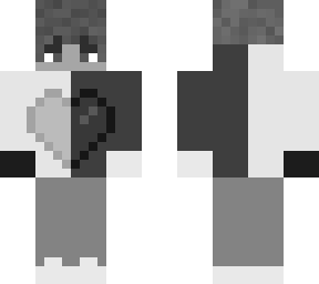 black and white