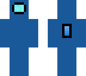blue among us character (imposter)
