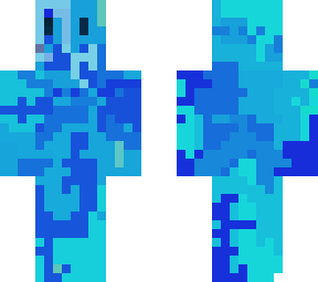 blue pixel skin