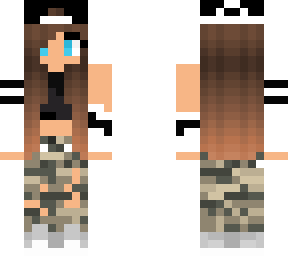 chica con pantaln militar