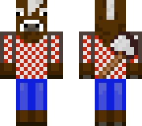 cow as lumberjack