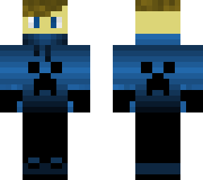 creeper blue hoodie