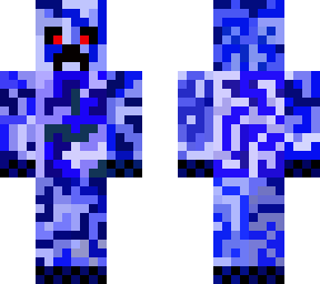creeper but it's a blue one